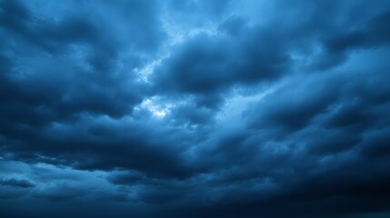 Background of a Dark Sky in Many Tones of Navy Blue