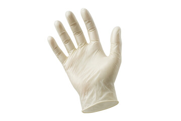 Obraz premium Medical glove isolated on transparent background, protective equipment, safety