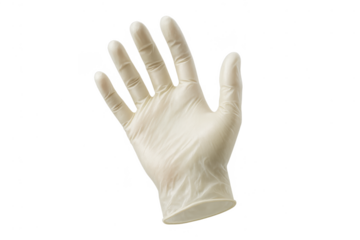 Medical glove isolated on transparent background, protective equipment, safety