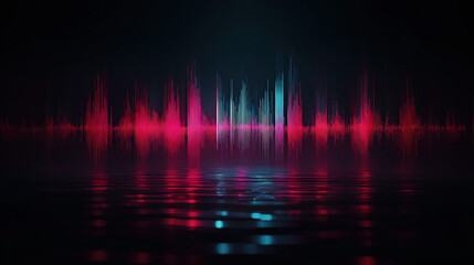 Modern audio engineering background featuring soundwaves, mixing , and studio vibes. Ideal for music production, podcasting, and audio tech themes.