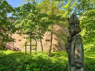 Old Castle in the park, in Miedzyrzecz in western Poland