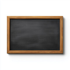 Empty Wooden Framed Blackboard , isolated on white background png
