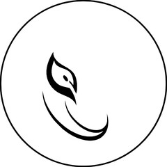 Green leaf nature logo design 