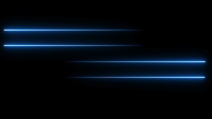 neon glowing line icon. neon laser line effect icon on black background.