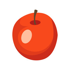 Fresh Apple Fruit Flat Illustration Cartoon