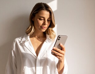 Young Woman Using Smartphone – Modern Lifestyle and Technology