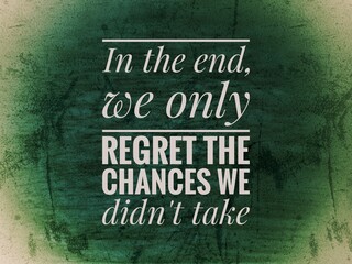 Emotional and motivational quotes about missed opportunities, courage, and taking risks in life. Perfect for inspirational visuals, self-growth content, and reflective themes.
