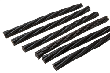  black-licorice sticks  isolated on white background png, ai generated