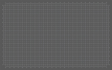 Cutting Mat Set with Imperial Grid. Self-healing cutting board in top view for DIY, hobby, and craft design