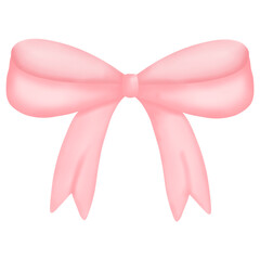 pink ribbon bow watercolor