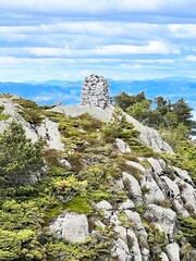 Hiking Trial Lyderhorn Mountain Loddefjord Bergen Norway