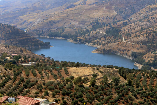 King Talal Dam is Jordan's largest dam, located in the mountainous Jerash region in the north of the country.
