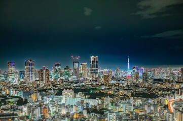 日本の東京の夜景