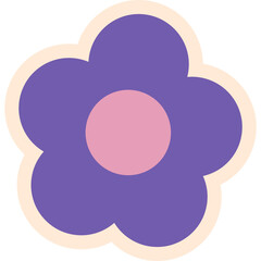 Obraz premium Cute Flower Sticker