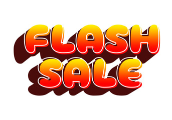 Colorful Flash Sale Text Graphic