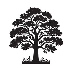 Obraz premium Oak Tree SVG