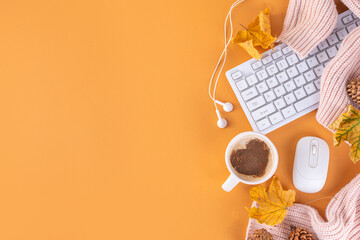 Autumn holidays cozy background
