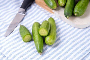 Raw Organic Mini Baby Cucumbers
