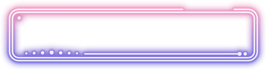 Fototapeta premium Neon Gradient Rectangle Frame Sign
