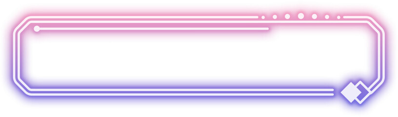Fototapeta premium Neon Gradient Rectangle Frame Sign