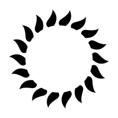 Sunshine icon vector. Rays of the sun illustration sign. Solar corona symbol. Sun web icon. Shine symbol design for web and app.