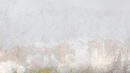 Gray concrete wall showing signs of weathering and degradation