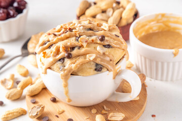 Vegan Peanut Butter Dates Mug Cake