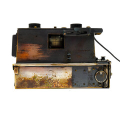 An ancient, late 19th century 3D camera using a glass plate