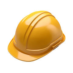 Fototapeta premium Yellow helmet construction equipment safety maintenance protection 3d icon mockup illustration