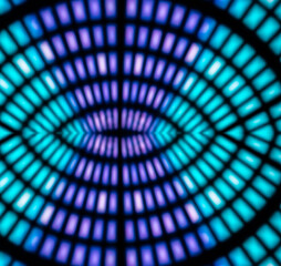 Abstract defocused light trails on the dark background, motion blur