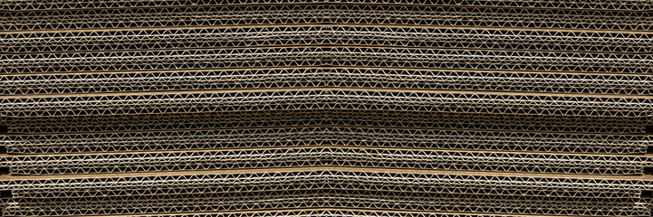 Stacking used cardboard box for recycling