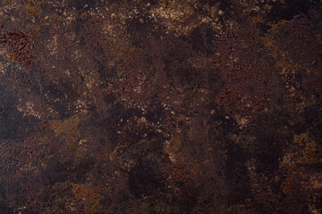 Dark rusty metal texture with deep corrosion and gritty surface