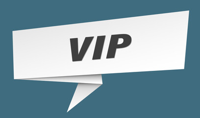 vip banner. vip speech bubble, label, sticker, sign template