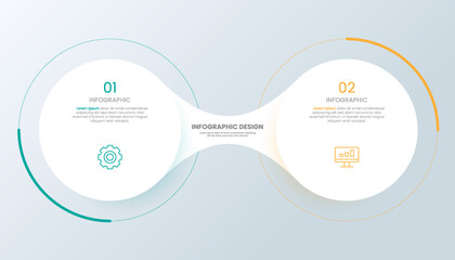 2 Infographic Design Templates with Icons