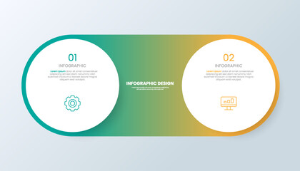 2 Infographic Design Templates with Icons
