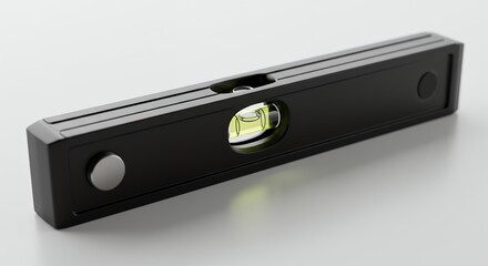 Fototapeta premium Black construction level studio shot