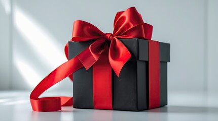 Gift Box with Scarlet Ribbon &mdash; A Symbol of Anticipation, Generosity, and Visual Intrigue