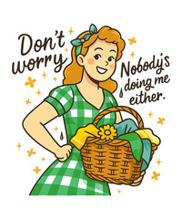 Sarcastic Retro Housewife 
