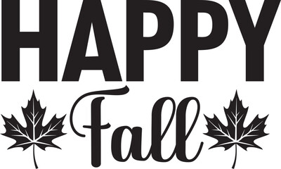 Basic RGB Happy Fall svg