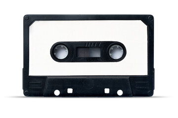 Vintage audio cassette with blank label