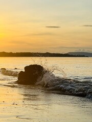 seashore at sunrise