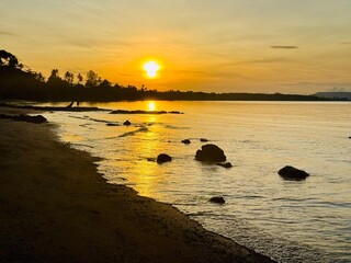 seashore at sunrise