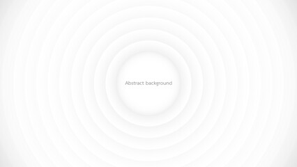 Abstract modern circle line background. White and grey geometric pattern texture. vector art illustration