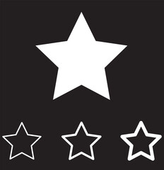 Star vector icons. star vector logo. Set of star symbols isolated. Flat and stock star icon set. 