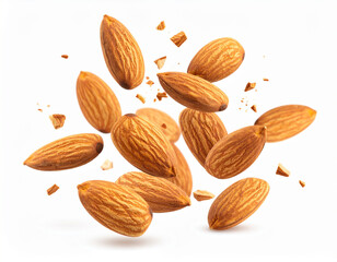 Almonds falling 