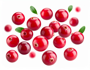 Cranberries falling background