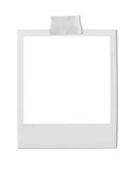 Fototapete Rund Vintage Polaroid, instant photo frame isolated in transparent PNG, frame - isolated design element © kite_rin