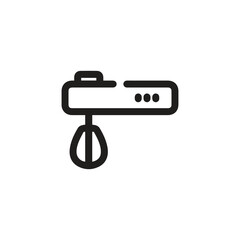 Mixer icon vector. Linear style sign for mobile concept and web design. Mixer symbol illustration. Pixel vector graphics - Vector.	
