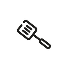 Spatula icon vector. Linear style sign for mobile concept and web design. Spatula symbol illustration. Pixel vector graphics - Vector.	
