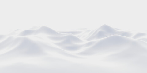 Obraz premium White snowdrift. Snowy mountain. Cold environment